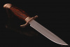 Финка НКВД, клинок Elmax. Рукоять бронза, карельская береза(коричневая).