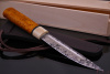 Северный нож большой кованая 95х18. Рукоять карельская береза.