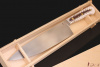 Шеф нож серии "Classic" Bohler N690, рукоять белый акрил/шишка. 