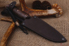Нож "Пират" Bohler K110. Рукоять коричневая карельская береза.