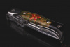 Складная "Финка НКВД" с красной звездой. Сталь Böhler k 340. Рукоять карельская береза (зеленая). 