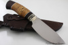 Нож "Сова" Клинок D2. Рукоять дерево Венге,береста.