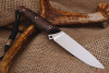 Нож "Пират" Bohler K110. Рукоять коричневая карельская береза.